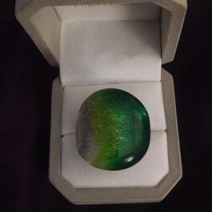 Caribbean glass ring